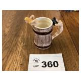 1962 DUNCAN CERAMIC PRODUCT PIN UP MUG