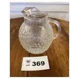ANCHOR HOCKING LIDO MILANO BALL PITCHER-Crinkle