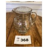 ANCHOR HOCKING 'BLOCK OPTIC' GLASS PITCHER