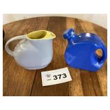 ART DECO REFRIGERATOR WATER PITCHER, HALL CHINA