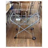 VINTAGE ROLLING LAUNDRY CART
