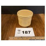 LONGABERGER CROCK WITH LID - YELLOW