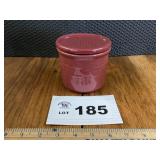 LONGABERGER CROCK WITH LID - BURGUNDY