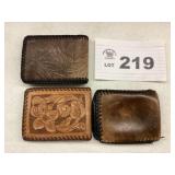 MENS LEATHER BILLFOLDS'