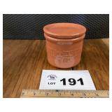 LONGABERGER CROCK WITH LID - BURNT ORANGE