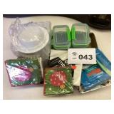 PAPER BOWLS / PLASTIC CONTAINERS/ MISC NAPKINS
