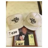 MEL TILLIS PICTURE AND HATS - AUTOGRAPHED (CRACK
