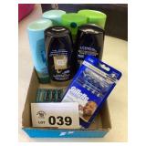 NEW BOTTLES OF SHAMPOO / CONDITIONER AND RAZORS