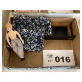 DOLL HOUSE FURNITURE - LIVING ROOM AND DOLL