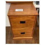 TWO DRAWER WOOD FILING CABINET
