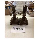 PAIR BRASS CANDLESTICKS