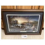 TERRY REDLIN - THE PLEASURE OF WINTER - 22X32