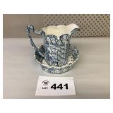 McCOY SPATTERWARE PITCHER & BOWL
