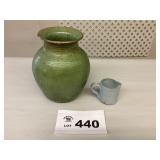 HAND THROWN POT, PITCHER