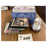 ELVIS CD'S AND SKETCH LIGHT / GREETING CARDS