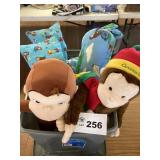 CURIOUS GEORGE STUFFIES AND PILLOWS