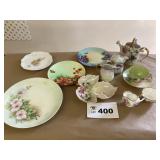 VINTAGE HAND PAINTED PORCELAIN DISHES