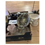 AVON BOTTLES, PLATTERS, DISHES