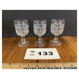 CLEAR MOON AND STAR GOBLETS