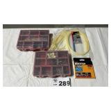 HARDWARE ORGANIZERS, STAPLES, ZIP TIES