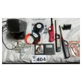 SLIDE PROJECTOR, CORD KEEPER, SMALL ALARM CLOCK,