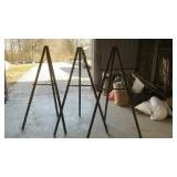 3 WOOD EASELS