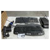 COMPUTER KEYBOARDS, VIDEO CASSETTE REWINDER,