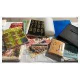 STENCILS, ORGANIZERS,SHELF LINERS, CRAFT BOOKS