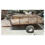 TRAILER, PULL TYPE. 44 x 76, WOOD BED