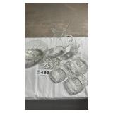 CUT GLASS BOWLS, PITCHER