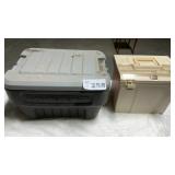 PLASTIC FILE BOX, PLASTIC RUBBERMAID COOLER
