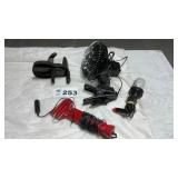 12 VOLT CAR FAN, ICE SCRAPER AND LIGHTï¿½PLUG IN