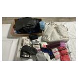 BAGS, ORGANIZER, SOCKS, SHOWER SUPPLIES, PURSES