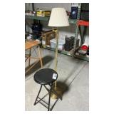 FLOOR LAMP, FOLDABLE STOOL