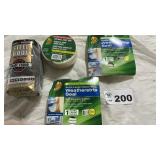 STEEL WOOL, WEATHERSTRIP, DRYWALL JOINT TAPE