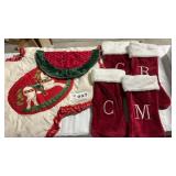 TREE SKIRTS, STOCKINGS