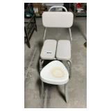 HANDICAP CHAIR, PLASTIC STOOL