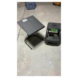 CHILDS DRAWING TABLE, STOOL