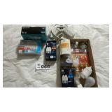 LIGHT BULBS, POWER STRIP