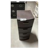 BROWN PLASTIC ORGANIZER