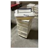 CLEAR PLASTIC ORGANIZER, CARRYING TOTE