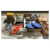 PURSES, KNEE PADS, TAPE, REFLECTOR LIGHT,