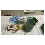 FIESTA PITCHER, WINE GOBLETS, MISC