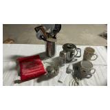KITCHEN SIFTER, CUPS, UTENSILS