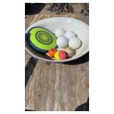 GRANITE BOWL WITH BALLS