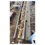 FLAG POLE AND WEED WICK