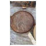 CAST-IRON POT WITH EAGLE ON IT