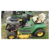 JOHN DEEDE LX170 LAWN TRACTOR, 38 INCH DECK,