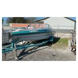 SEA SPRITE BOAT, 20 FEET LONG, WITH TRAILER,