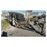 PONTOON BOAT TRAILER, 18 FEET LONG, NO TITLE,